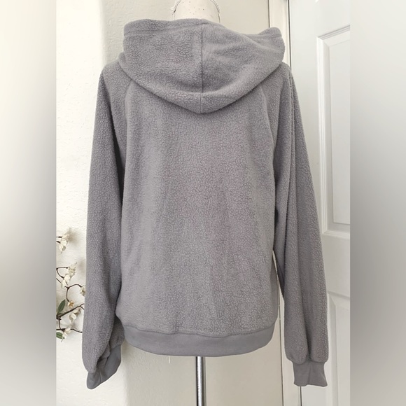 SO Clothing Perfectly Soft Sherpa Gray Hoodie - Picture 6 of 12